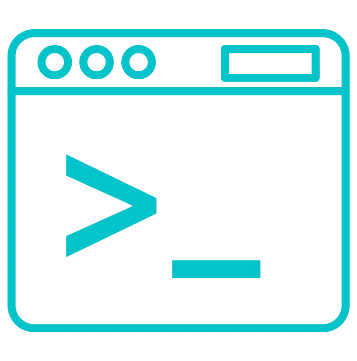 icinografia nitten vector cyan