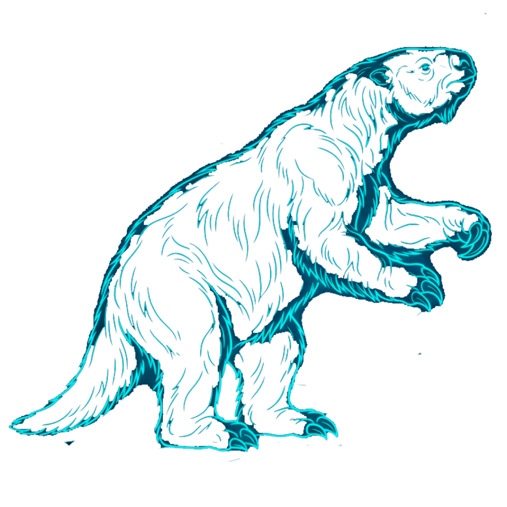 imagen de milodon Vector para logo Puerto Natales
